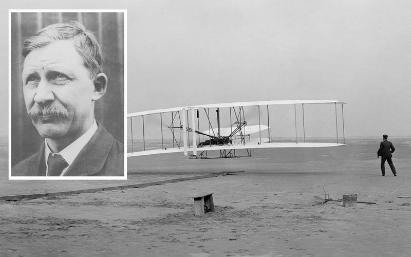 The first flight December 17, 1903 (Library of Congress)
